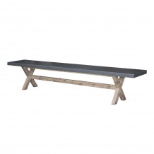 CAMIRO ΠΑΓΚΑΚΙ CEMENT 220x40xH45cm c431014 CAMIRO ΠΑΓΚΑΚΙ CEMENT 220x40xH45cm c431014