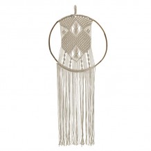 INART ΔΙΑΚΟΣΜΗΤΙΚΟ ΤΟΙΧΟΥ ΜΑΚΡΑΜΕ ΞΥΛΙΝΟ ΥΦΑΣΜΑΤΙΝΟ NATURAL ΜΠΕΖ 50Χ130 130x50 c431338