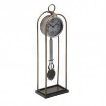 INART ΡΟΛΟΙ ΕΠΙΤΡΑΠΕΖΙΟ ΜΕΤΑΛΛΙΚΟ ΑΝΤΙΚΕ ΧΡΥΣΟ ΜΑΥΡΟ SM 17Χ12Χ56 12x17x56 c431650