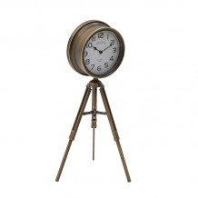 INART ΡΟΛΟΙ ΕΠΙΤΡΑΠΕΖΙΟ ΤΡΙΠΟΔΑΣ ΜΕΤΑΛΛΙΚΟ ΑΝΤΙΚΕ ΧΡΥΣΟ SM 29Χ24Χ65 24x29x65 c431657