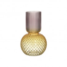 INART ΒΑΖΟ ΓΥΑΛΙΝΟ ΚΙΤΡΙΝΟ ΡΟΖ Φ15Χ25 15x15x25 c432043