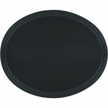 Δίσκος Fiberglass ΟΒΑΛ με αντιολισθητική επιφάνεια 56x68 5cm μαύρος c432569