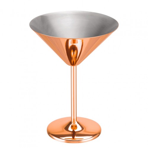 Χάλκινο ποτήρι κολωνάτο martini coctail φ11 7xΥ16 8cm c432575