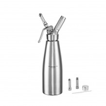 Σιφόν Σαντιγύ INOX 18 10 1Lt φ9 8x33cm με 3 INOX στόμια amp βουρτσάκι c432589