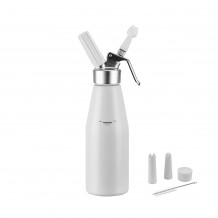 Σιφόν Σαντιγύ Αλουμινίου 1Lt φ9 5x32cm με 3 INOX στόμια amp βουρτσάκι c432590