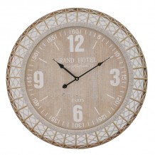 INART ΡΟΛΟΙ ΤΟΙΧΟΥ ΞΥΛΙΝΟ NATURAL ΛΕΥΚΟ Φ58X4 4x58x58 c432626