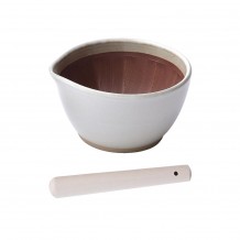 Γουδί SURIBACHI MOTOSHIGE 12x11xΥ6 5cm με γουδοχέρι SURIKOGI 18cm λευκό made in Japan c432729 Γουδί SURIBACHI MOTOSHIGE 12x11xΥ6 5cm με γουδοχέρι SURIKOGI 18cm λευκό made in Japan c432729