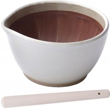 Γουδί SURIBACHI MOTOSHIGE 18 5x18xΥ10cm με γουδοχέρι SURIKOGI 30cm λευκό made in Japan c432733 Γουδί SURIBACHI MOTOSHIGE 18 5x18xΥ10cm με γουδοχέρι SURIKOGI 30cm λευκό made in Japan c432733