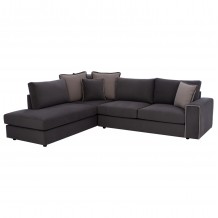 ΚΑΝΑΠΕΣ ΑΡΙΣΤΕΡΗ ΓΩΝΙΑ HOME ΥΦΑΣΜΑ ΑΛΕΚΙΑΣΤΟ ΓΚΡΙ 270x225x90Υεκ HM3255 01L c432777