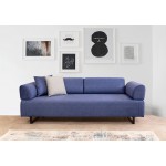 Siena τριθέσιος καναπές Ύφασμα μπλε 220x90x80cm c432802