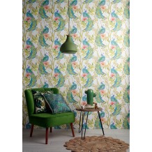 Luna Πολυθρόνα Ξύλο Ύφασμα πράσινο 64x65x75cm c432803