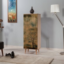 STELLA ΠΑΠΟΥΤΣΟΘΗΚΗ SONOMA ΜΕΛΑΜΙΝΗ 50x38xH135cm c432837 STELLA ΠΑΠΟΥΤΣΟΘΗΚΗ SONOMA ΜΕΛΑΜΙΝΗ 50x38xH135cm c432837