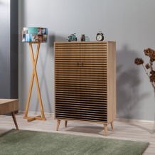 PIANETA ΠΑΠΟΥΤΣΟΘΗΚΗ SONOMA OAK ΜΕΛΑΜΙΝΗ 80x36xH127cm c432842 PIANETA ΠΑΠΟΥΤΣΟΘΗΚΗ SONOMA OAK ΜΕΛΑΜΙΝΗ 80x36xH127cm c432842