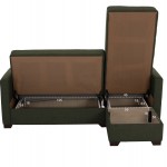 ΚΑΝΑΠΕΣ ΚΡΕΒΑΤΙ ΓΩΝΙΑ ΑΝΑΣΤΡΕΨΙΜΗ DARK OLIVE HM3244 05 200x133x77Yεκ c432845