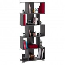 ΒΙΒΛΙΟΘΗΚΗ ΜΕΛΑΜΙΝΗΣ HM2385 10 ΓΚΡΙ 70x25x177Υ εκ c432885