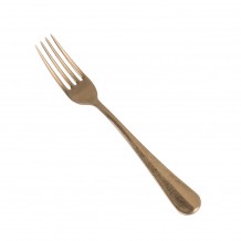 Πηρούνι Φαγητού 205mm Vintage PVD Χάλκινο Σειρά Baguette 3 5mm Salvinelli Ιταλίας Σετ 12 c432941