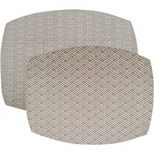 Σουπλά 43x33cm κάμελ μπεζ 2 όψεων από αλέκιαστη πλενόμενη δερματίνη SONOLYS c432946