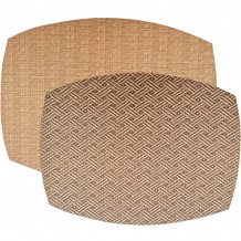 Σουπλά 43x33cm κάμελ μπεζ 2 όψεων από αλέκιαστη πλενόμενη δερματίνη SONOLYS c432947