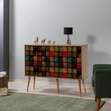 Μπουφέ Mente 5 SONOMA OAK ΜΕΛΑΜΙΝΗ 120x36xH90cm c432971 Μπουφέ Mente 5 SONOMA OAK ΜΕΛΑΜΙΝΗ 120x36xH90cm c432971