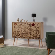 Μπουφέ Mente 6 SONOMA OAK ΜΕΛΑΜΙΝΗ 120x36xH90cm c432972 Μπουφέ Mente 6 SONOMA OAK ΜΕΛΑΜΙΝΗ 120x36xH90cm c432972