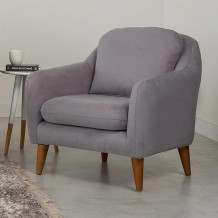 Πολυθρόνα Sole Γκρι ύφασμα Ξύλο 71x77xH84cm c432976 Πολυθρόνα Sole Γκρι ύφασμα Ξύλο 71x77xH84cm c432976