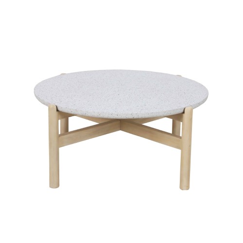 TERRAZZO COFFEE TABLE TERRAZZO D84 4xH37cm c432987