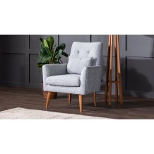 Πολυθρόνα ZEUS γκρι ανοιχτό ύφασμα Ξύλο 72x66xH97cm c433022 Πολυθρόνα ZEUS γκρι ανοιχτό ύφασμα Ξύλο 72x66xH97cm c433022