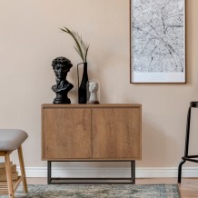 Μπουφέ Dani 90x36x72cm μελαμίνη καρυδί μαύρο χρώμα c433134 Μπουφέ Dani 90x36x72cm μελαμίνη καρυδί μαύρο χρώμα c433134