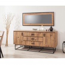 Μπουφέ Destra Atlantic Pine μαύρο χρώμα μελαμίνη 180x45xH80cm c433204 Μπουφέ Destra Atlantic Pine μαύρο χρώμα μελαμίνη 180x45xH80cm c433204