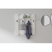 Κρεμάστρα Carini λευκό χρώμα μελαμίνη 70xH18cm c433208 Κρεμάστρα Carini λευκό χρώμα μελαμίνη 70xH18cm c433208
