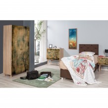 Ντουλάπα Mente 2 SONOMA OAK ΜΕΛΑΜΙΝΗ 90x52xH192cm c433342 Ντουλάπα Mente 2 SONOMA OAK ΜΕΛΑΜΙΝΗ 90x52xH192cm c433342