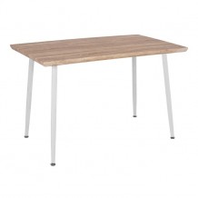 Τραπέζι τραπεζαρίας 120X70 sonama με λευκά πόδια HM8334 02 c43336