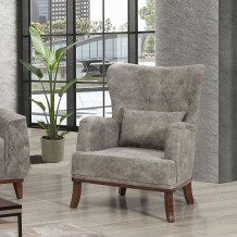 Πολυθρόνα COMODO γκρι ύφασμα Ξύλο 78x80x96cm c433390 Πολυθρόνα COMODO γκρι ύφασμα Ξύλο 78x80x96cm c433390