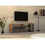 Έπιπλο tv Palmi ανθρακί atlantic pine χρώμα μελαμίνη 120x25x36 8cm c433393