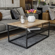 Τραπεζάκι σαλονιού VERA pine black χρώμα μελαμίνη 95x55x43cm c433461 Τραπεζάκι σαλονιού VERA pine black χρώμα μελαμίνη 95x55x43cm c433461