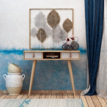 Έπιπλο εισόδου Entrato oak λευκό χρώμα μελαμίνη 100x60x94cm c433569 Έπιπλο εισόδου Entrato oak λευκό χρώμα μελαμίνη 100x60x94cm c433569