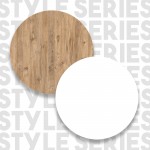 Τραπέζι μπαρ Cocenza atlantic pine λευκό χρώμα μελαμίνη 120x51 6x101 8cm c433602