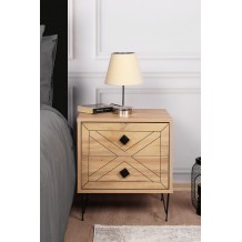 Κομοδίνο Lecco pine χρώμα μελαμίνη 50x40x55cm c433615 Κομοδίνο Lecco pine χρώμα μελαμίνη 50x40x55cm c433615