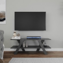 Έπιπλο tv Attraverso ανθρακί χρώμα μελαμίνη 120x33 1x45cm c433616 Έπιπλο tv Attraverso ανθρακί χρώμα μελαμίνη 120x33 1x45cm c433616