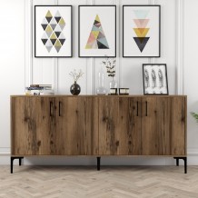 Μπουφέ Viterbo καρυδί χρώμα μελαμίνη 180x35x78cm c433653 Μπουφέ Viterbo καρυδί χρώμα μελαμίνη 180x35x78cm c433653