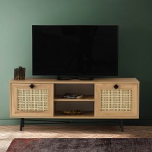 Έπιπλο TV Frosinone oak μαύρο χρώμα μελαμίνη 140x40x60cm c433664 Έπιπλο TV Frosinone oak μαύρο χρώμα μελαμίνη 140x40x60cm c433664