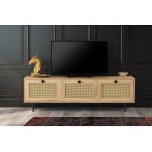 Έπιπλο TV Frosinone oak μαύρο χρώμα μελαμίνη 180x40x60cm c433666 Έπιπλο TV Frosinone oak μαύρο χρώμα μελαμίνη 180x40x60cm c433666