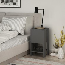 Κομοδίνο Frosinone ανθρακί χρώμα μελαμίνη 30x30x55cm c433669 Κομοδίνο Frosinone ανθρακί χρώμα μελαμίνη 30x30x55cm c433669
