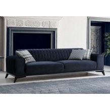 Τριθέσιος καναπές κρεβάτι Carrara navy blue χρώμα ύφασμα ξύλο 220x92x77cm c433721 Τριθέσιος καναπές κρεβάτι Carrara navy blue χρώμα ύφασμα ξύλο 220x92x77cm c433721
