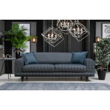 Τριθέσιος καναπές κρεβάτι Carrara navy blue χρώμα ύφασμα ξύλο 220x95x80cm c433722 Τριθέσιος καναπές κρεβάτι Carrara navy blue χρώμα ύφασμα ξύλο 220x95x80cm c433722