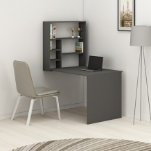 Γραφείο Latina ανθρακί χρώμα μελαμίνη 59x90x74cm c433784 Γραφείο Latina ανθρακί χρώμα μελαμίνη 59x90x74cm c433784