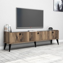 Έπιπλο tv Famiglia καρυδί χρώμα μελαμίνη 180x35x49cm c433822 Έπιπλο tv Famiglia καρυδί χρώμα μελαμίνη 180x35x49cm c433822