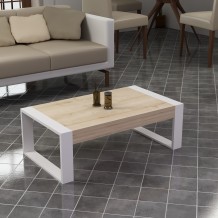 Τραπεζάκι σαλονιού Terni oak λευκό χρώμα μελαμίνη 90x50x40cm c433833 Τραπεζάκι σαλονιού Terni oak λευκό χρώμα μελαμίνη 90x50x40cm c433833
