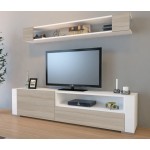 Σύνθεση tv Terni cordoba λευκό χρώμα μελαμίνη 180x31 5x44cm c433835