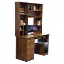 ΓΡΑΦΕΙΟ ΜΕ ΒΙΒΛΙΟΘΗΚΗ-ΡΑΦΙΕΡΑ STATUS ΚΑΡΥΔΙ HM2032 04 120x55x182 εκ c433856